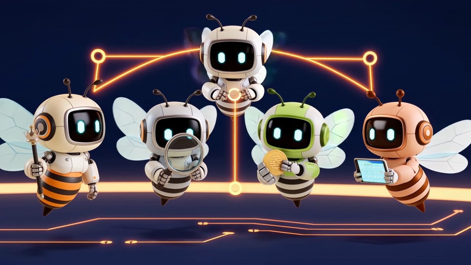 Responsables de área del equipo de agentes de IA de toBee.team