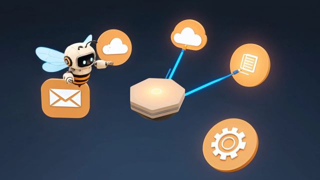AI automations connected to the company's email, cloud storage and documents